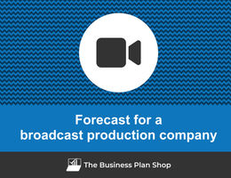 How to create projected financials for a broadcast production company?