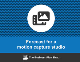 How to create projected financials for a motion capture studio?