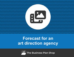 How to create projected financials for an art direction agency?