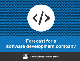 How to create projected financials for a software development company?