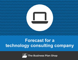 How to create projected financials for a technology consulting company?