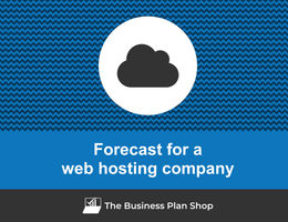 Financial forecast for a web hosting company