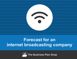 Financial forecast for an internet broadcasting company
