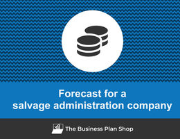 Financial forecast for a salvage administration company