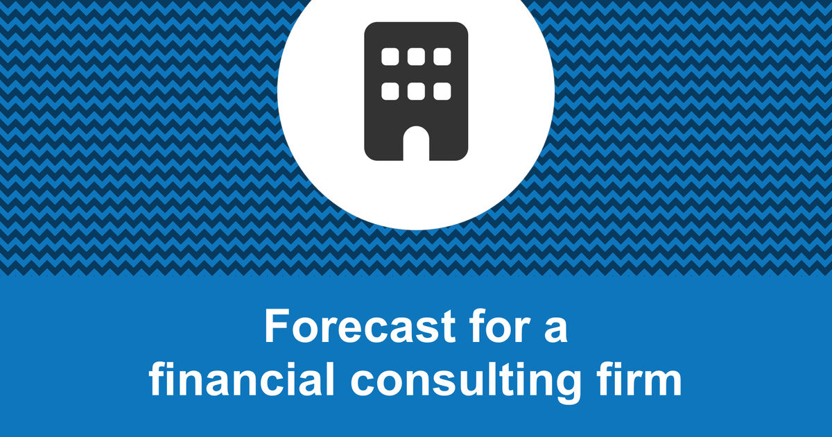 How to create a financial consulting firm financial forecast?