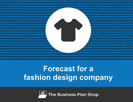 How to create projected financials for a fashion design company?