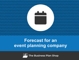 How to create projected financials for an event planning company?