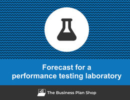 How to create projected financials for a performance testing laboratory?
