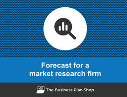 How to create projected financials for a market research firm?