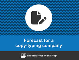 Financial forecast for a copy-typing company