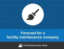 How to create projected financials for a facility maintenance company?
