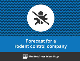 How to create projected financials for a rodent control company?
