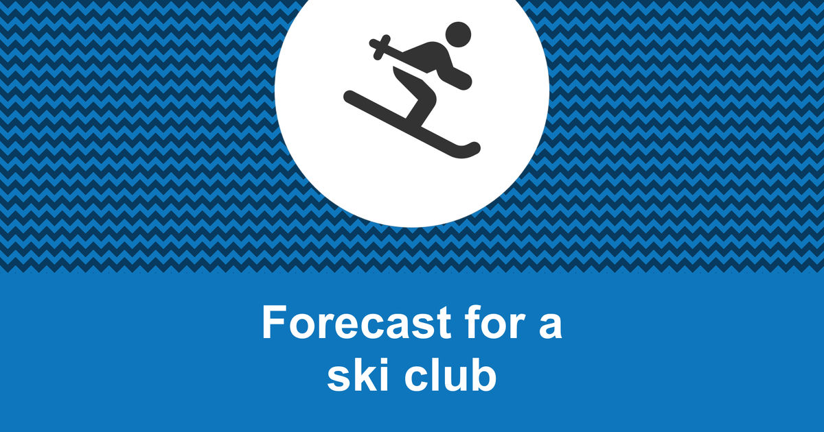 How to create a ski club financial forecast?