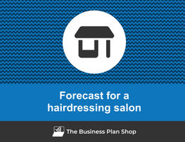 How to create projected financials for a hairdressing salon?