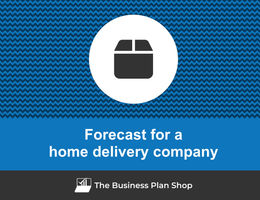 How to create projected financials for a home delivery company?