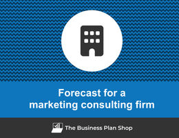 How to create projected financials for a marketing consulting firm?