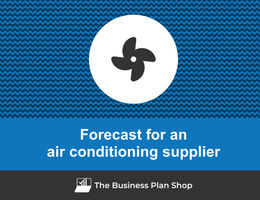 How to create projected financials for an air conditioning supplier?