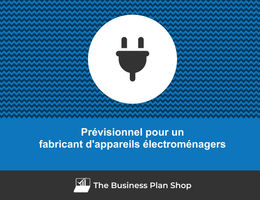 Prévisionnel financier de fabricant d'appareils électroménagers