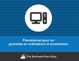 Prévisionnel financier de grossiste en ordinateurs et accessoires