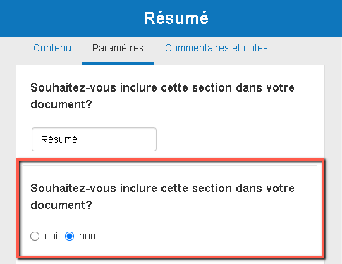 exclure la section stratégie de mon plan d'affaires dans The Business Plan Shop