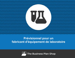 Prévisionnel financier de fabricant d'équipement de laboratoire