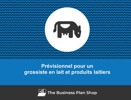 Prévisionnel financier de grossiste en lait et produits laitiers