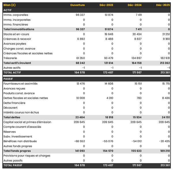 bilan prévisionnel de friterie 