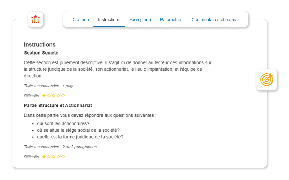 logiciel de business plan : instructions and exemples