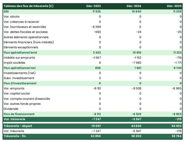 prévisionnel de trésorerie d'exploitation d'abricots