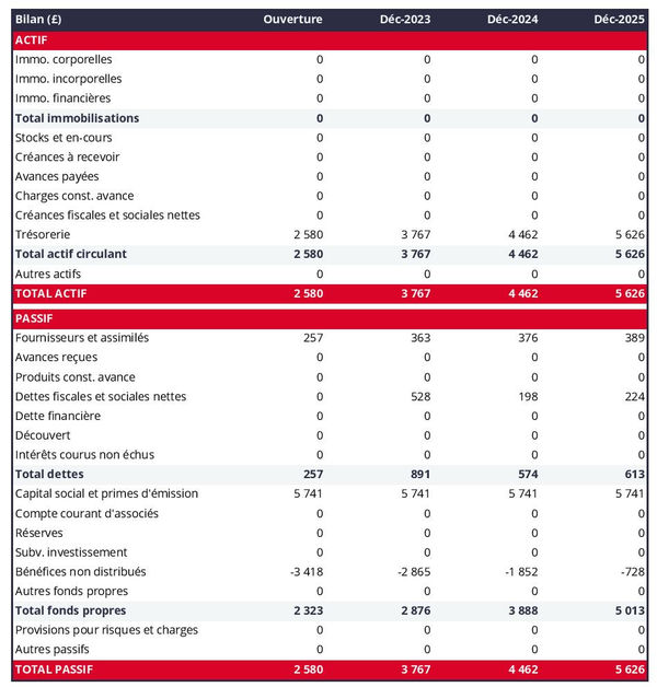bilan comptable prévisionnel d'élevage de bardots