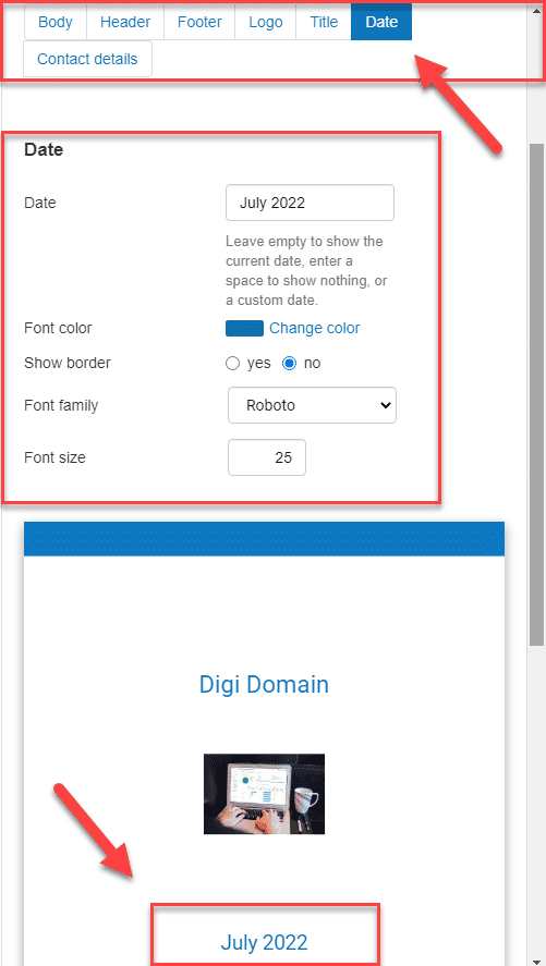  changing my business plan date