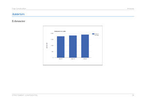 Exemple de graphique du modèle de business plan d'entreprise de btp