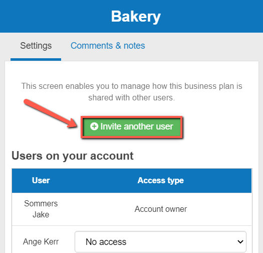 how to invite another user via their personal details