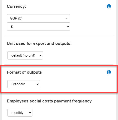  changing my format of outputs in the software