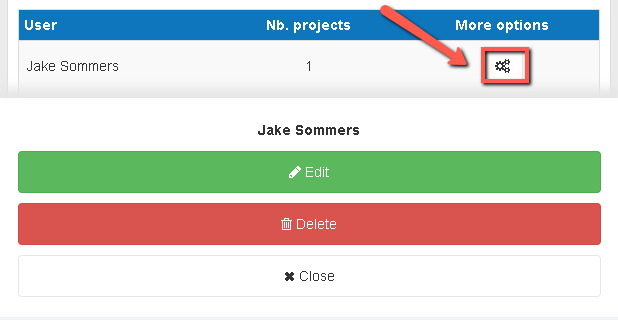 deleting an invited user from accessing my projects on mobile