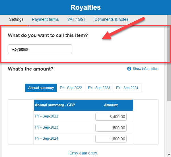 entering the other operating income amount