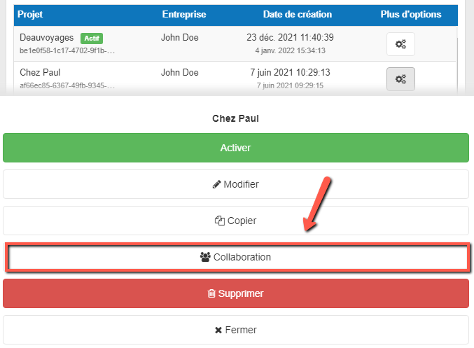 collaborer sur un projet sur mobile