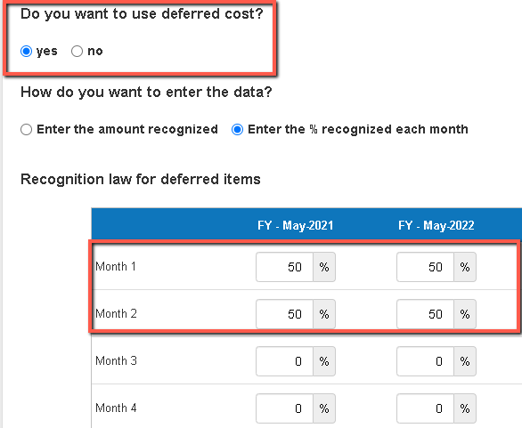  using the deferred costs table to account for prepaid expenses